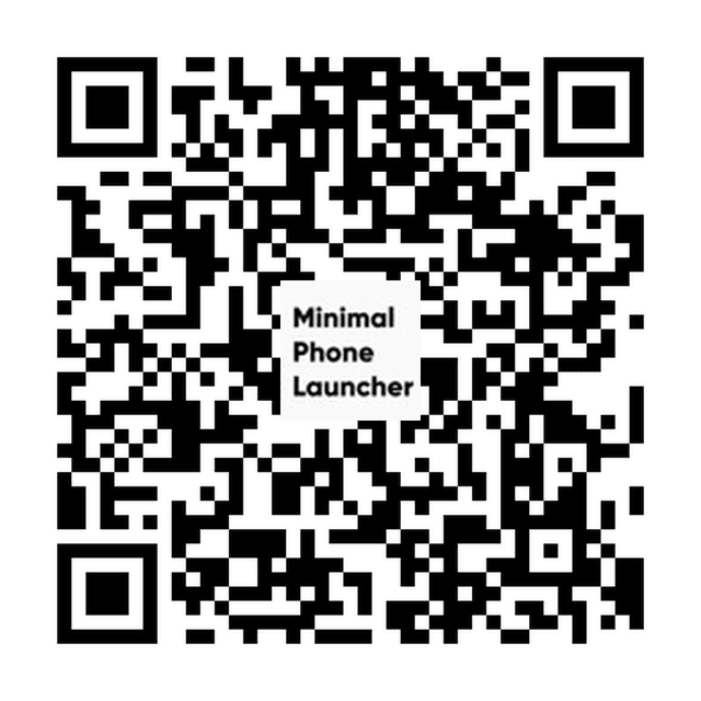 QR code to download Minimalist Launcher